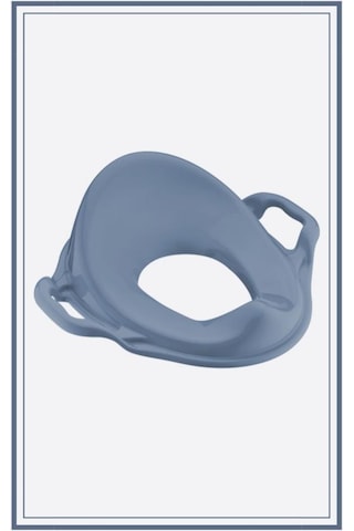 Flosoft Kulplu Klozet Kapağı Adaptörü, Çocuk Tuvalet Eğitimi Alıştırma Oturağı Mavi