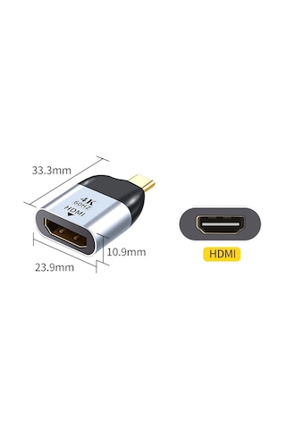 Type C To Hdmi 4K 60Hz Çevirici Dönüştürücü 4892P Adaptor Dönüştü