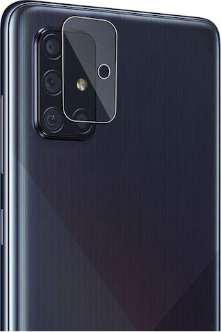 Samsung Galaxy A51 Uyumlu Kamera Lens Koruyucu Nano Cam Şeffaf Tam Kapla