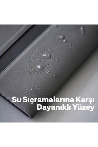 Woyax S-touch 13-14 İnç Nfc Özellikli Laptop Çantası Su Geçirmez Apple Macbook Uyumlu Kılıfı Apple iPad Tablet El Çantası Gri