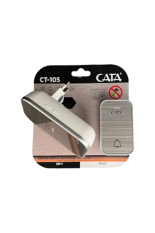 Cata Uzaktan Kumandali Zil Ct-105 220v Gumus Cata Uzaktan Kumandali Zil Ct-105 220v Gumus