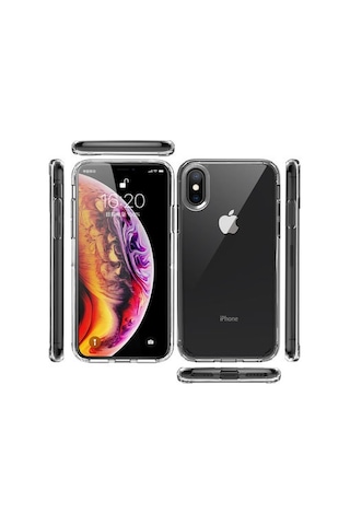 Apple Uyumlu iPhone Xs Kılıf Şeffaf Tam Koruma Sağlayan Premium Tpu Silikon Kapak Ryc/coss Şeffaf