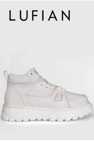 Lufian 111230236 Seth Casual Boğazlı Erkek Deri Sneaker Ayakkabı Beyaz