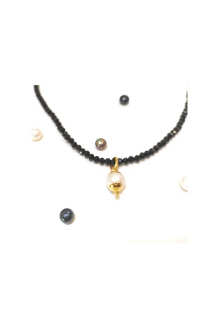 Altın Ürünler 10 - 5 MM Antik İnci Taşlı Kolye Ucu