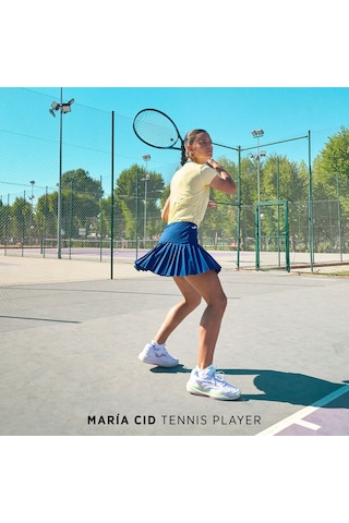 Joma 902604.322 Challenge Kadın Mavi Pileli Tenis Etek