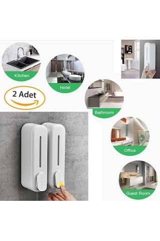 2 Adet Sabunluk Banyo Sabunluk Mutfak Sabunluk Duşjeli Dağıtıcı