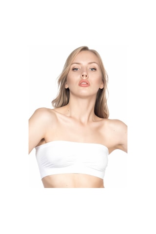 Moon Wear Beyaz Mı Emay 4002 Soft Straplez Büstiyer Beyaz