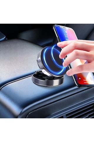Nr6 Alüminyum Kasa Araç İçi Çinko Alaşımlı Torpido Telefon Tutucu