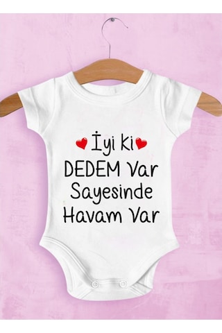 Tuğbababy Baby Dedeye Özel Zıbın Kız Erkek (533427521) Beyaz