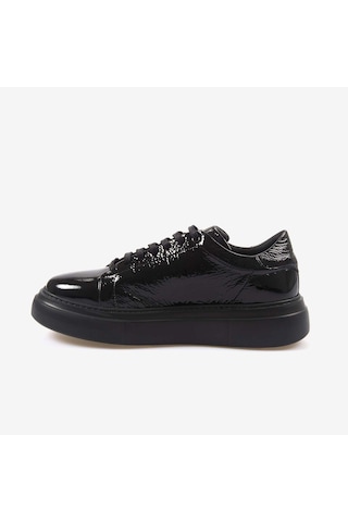 Mocassini Hakiki Deri Erkek Spor & Sneaker Ayakkabı S3 Siyah Kir. Rugan