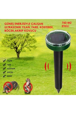 Köstebek Akrep Yılan Böcek Kovucu Güneş Enerjili Pil Gerekmez