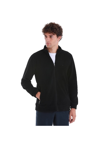 Hatemoğlu Regular Fit Tam Fermuarlı Polar Sweatshirt Siyah 3522ETC0B015 - 002 Siyah