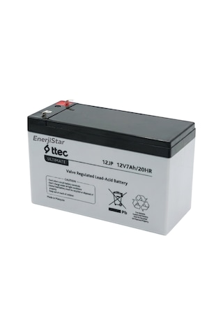 Ttec Ultimate 12v 7ah Akü Ups Kamera Sistemi Asansör Alarm Uyumlu