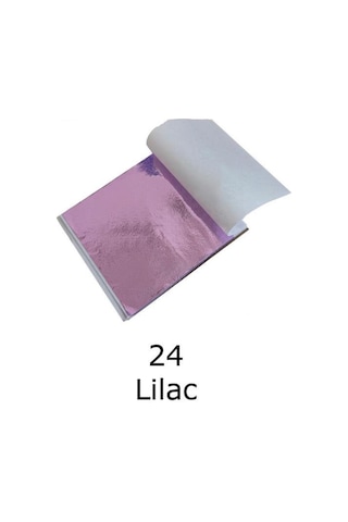 Varak Kaplama Yaprak Metalik Folyo 9x9cm 10lu 24 Lilac R5799f- 24 Karışık
