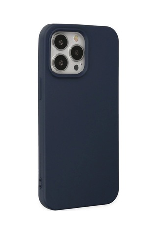 Apple, Uyumlu iPhone 14 Pro Kılıf Nano İçi Kadife - Lacivert - Aflc-877095