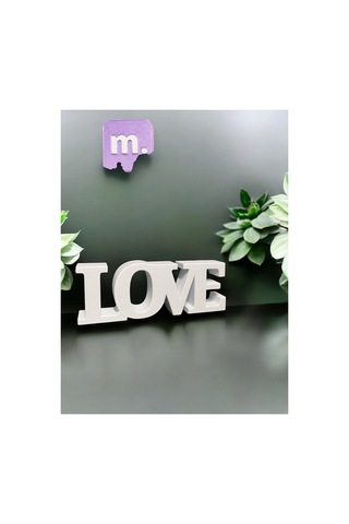Dekoratif Love Yazılı Biblo, Aşk Modern Masaüstü Dekor