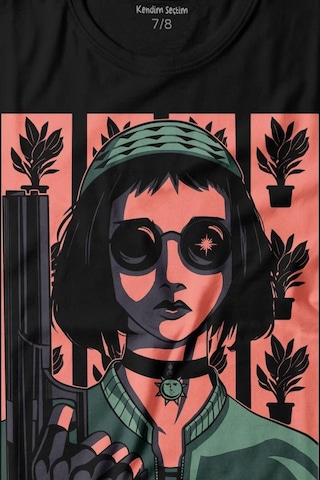 Kendim Seçtim Mathilda Leon Sevginin Gücü Leon The Professional Film Baskılı Tişört Çocuk T-shirt 001