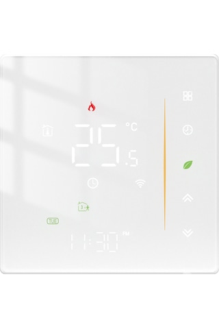 Gajeena Tuya Zigbee Akıllı Termostat: Su Ve Elektrikli Yerden Isıtma İle Kazan Kontrolü, Enerji Tasarrufu Sağlar, Beyaz