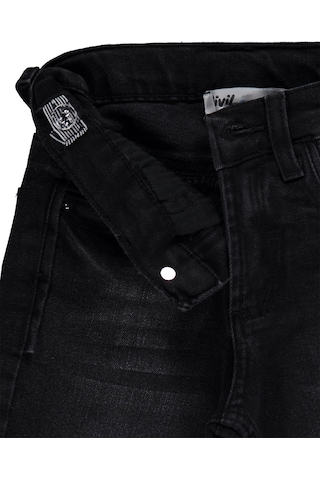 Civil Boys Basic Çizgili 2-5 Yaş Pantolon Kot - Gri Füme