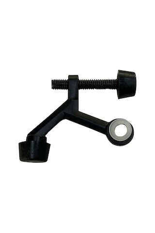 Menteşe Pimi Kapı Durdurucu Duvar Koruyucu, Kauçuk Uçlu Design House Mat Siyah Ayarlanabilir Kapı Durdurucuları, 1