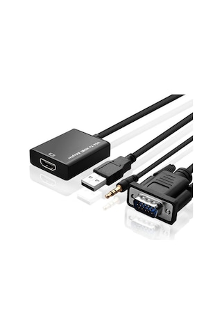 4674 Vga To Hdmi Kablo Çevirici Dönüştürücü Adaptör