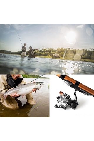 Shineyee Mn100 Metal Spinning Reel 3 Ball Bearings 4.3:1 Oran 4 Kg Maksimum Sürtünme Beyaz Altın Renk Ayağa Takma Kılıfı İçerir