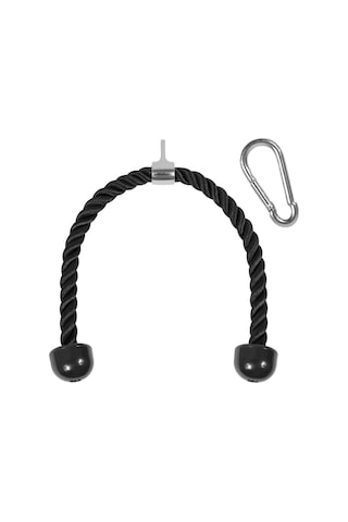 Yes4all Deluxe Tricep Halatı, 68/91cm, 4 Renk Seçeneği, Karabinalı, Siyah
