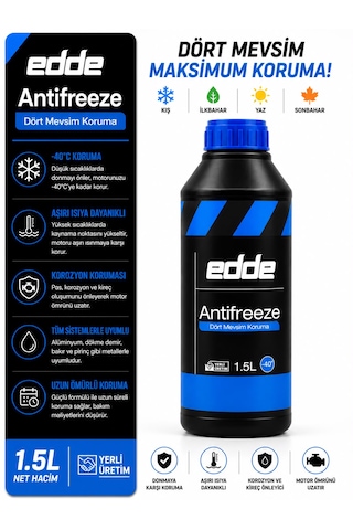 Edde Araba Araç Oto Antifriz Mavi 1.5 L Dört Mevsim
