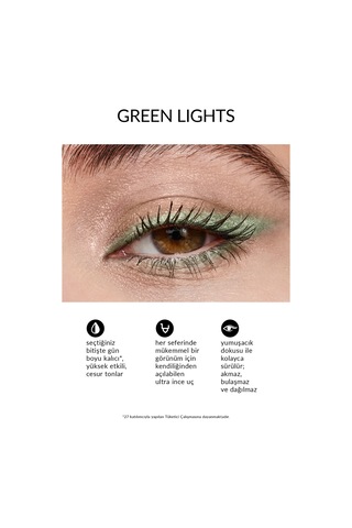 Avon Glimmerstick Asansörlü Metalik Göz Kalemi Green Lights