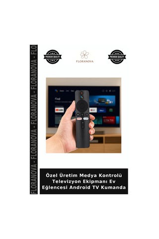 Özel Üretim Medya Kontrolü Televizyon Ekipmanı Ev Eğlencesi Android Tv Kumanda
