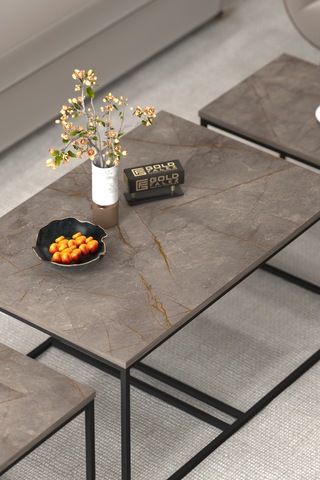 Tv Sehpası Tv Ünitesi Atlantik Çam Antrasit Gold 160 Cm Linya 5040 Çok Renkli