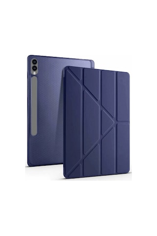 Mep Samsung Uyumlu Galaxy X510 Tab S9 Fe 11 Kılıf Kalemlikli Mars Tablet Kılıfı - Lacivert Najmaddin Arka Kapak