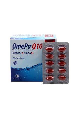 Omepa Q10 Omega3 Ubiquinol 90   Kapsül