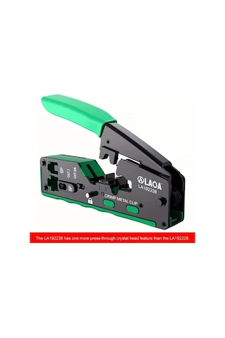 Xuweiwei La192238 Laoa Ag Kablosu Sıkma Aracı Rj45 Sıkma 8p8c Rj45 6p2c 6p4c 6p6c Rj11 Rj12 Cat5 5e 6 7 Metal Yapı Çok Fonksiyonlu
