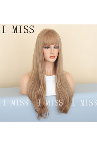 Kahverengi Mat Degrade Ve Perçemli Doğal Sentetik Peruk