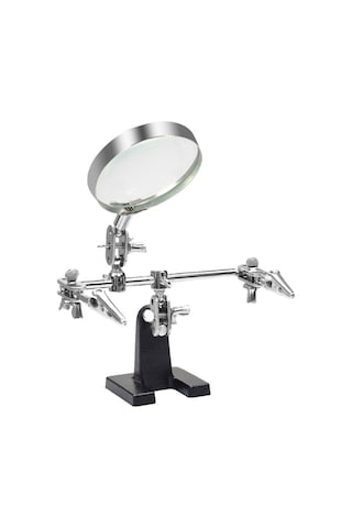 Reedark Te805 Metalik Tamir Klipsi - Pcb Devre Kartı Ve Cep Telefonu Kaynağı İçin Yardımcı Tutucu İle Binokülerlü Klem