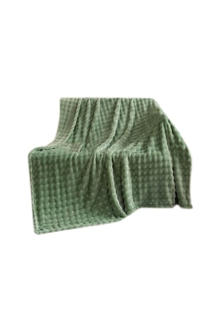 70x100cm Tek Katlı Flanel Battaniye Basit Kalınlaştırılmış Kanepe Örtüsü Yeni Yatak Örtüsü Yeşil