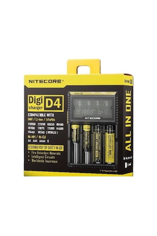 D4 Digi Charger Li-ıon / Ni-cd / Ni-mh / Lifepo4 Dijital Pil Şarj