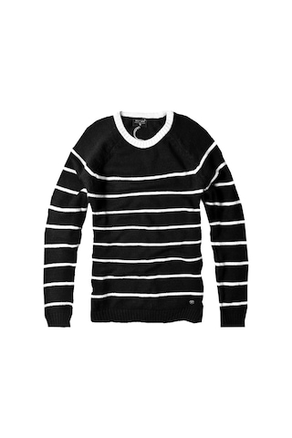 Luxry Bisiklet Yaka Yün Erkek Kazak--siya Çizgi-- Çok Renkli