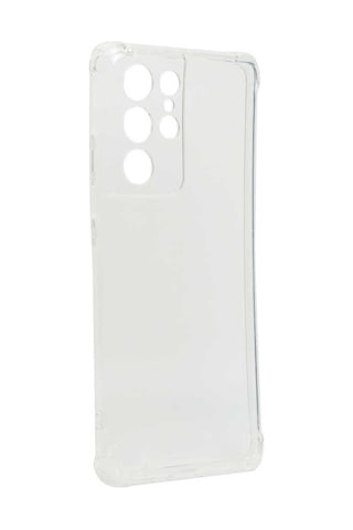 Mobilteam Galaxy Uyumlu S21 Ultra Kılıf Kamera Korumalı Nitro Anti Shock Silikon - Renksiz Renksiz