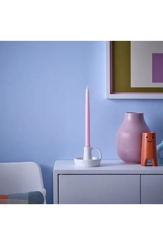 Sumuhome Klokhet 8 Adet 25 Cm Mum Açık Pembe Şamdan Mumu