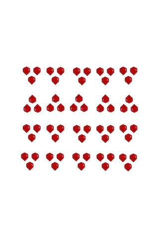 60 Adet (20 Set) Dartsan Dart Flight-Flayt. Kırmızı. 100 Micron P