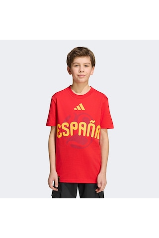 Adidas Esp Olp Çocuk Kırmızı T-shirt Jz8878