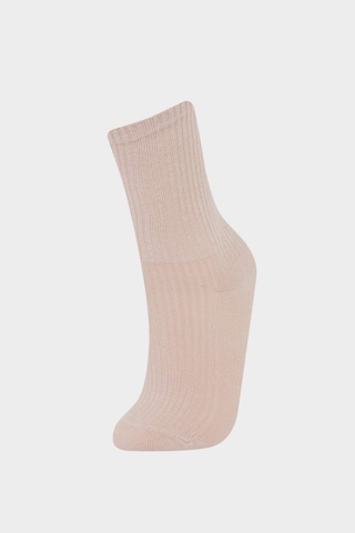 Defacto Kız Çocuk 3lü Pamuklu Uzun Çorap F7212a8nskr1 ÇoK Renkli