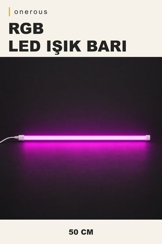 Onerous 50 Cm Rgb Led Masa Lambası Çok Renkli