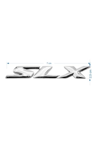 Slx Plastik Krom Arma Bagaj Etiketi Logo Sticker