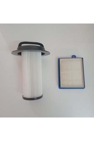 Philips Uyumlu Fc9200 - 9219 Serisi Silindirik Filtre + Hepa Fltre Set
