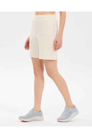 Skechers W Essential 5 Inch Sweat Short Kadın Beyaz Şort S2610001-3855