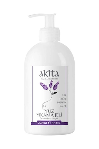 Akita Doğal Yüz Yıkama Jeli Lavanta 250 ML