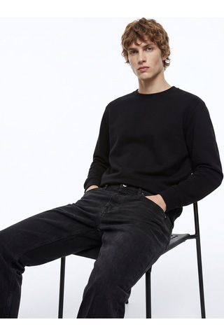Limon Siyah Erkek Relaxed Sweatshirt L6wm-swt9518